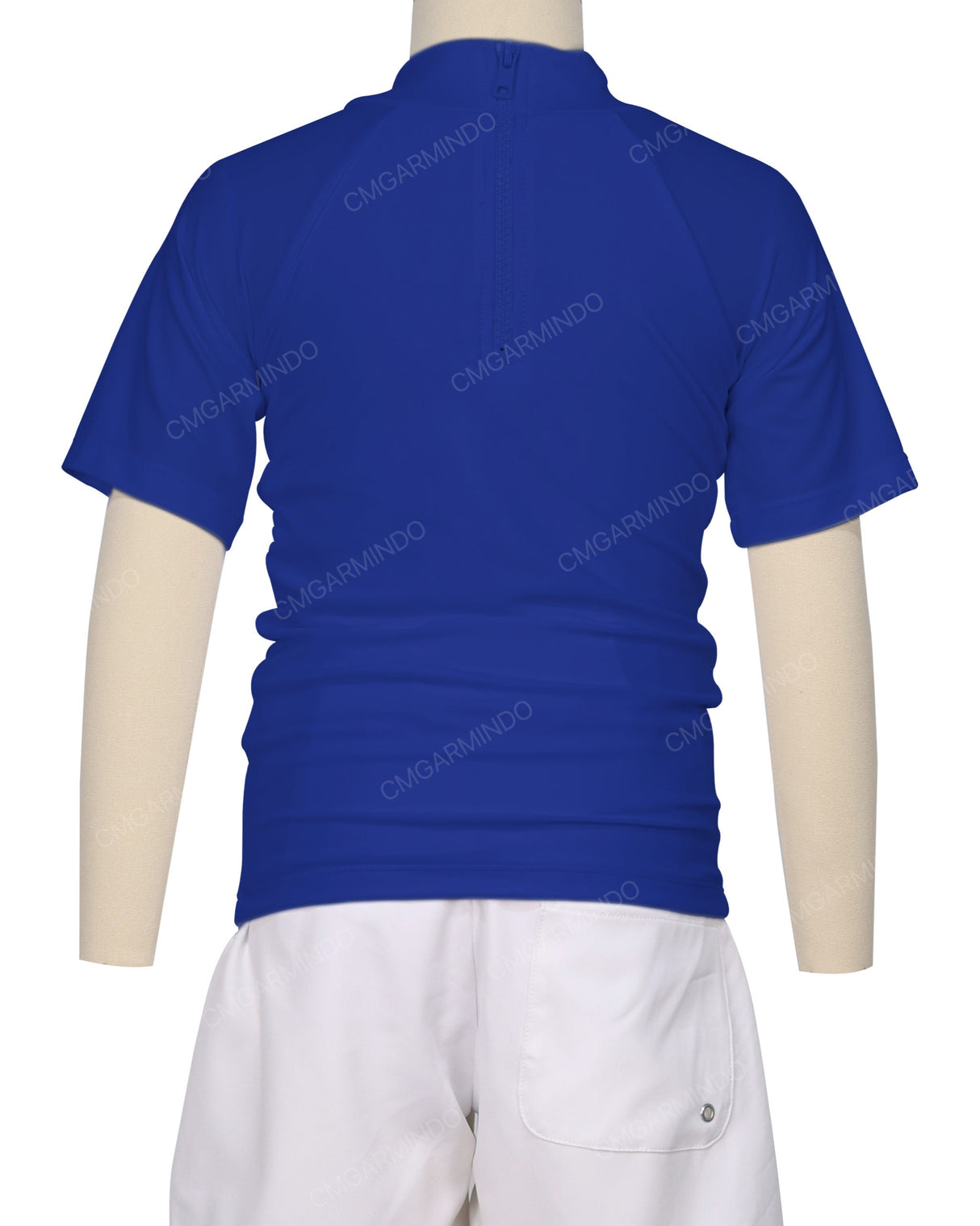 Short Sleeve Zip Back Raglan Rashie