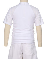 Short Sleeve Zip Back Raglan Rashie