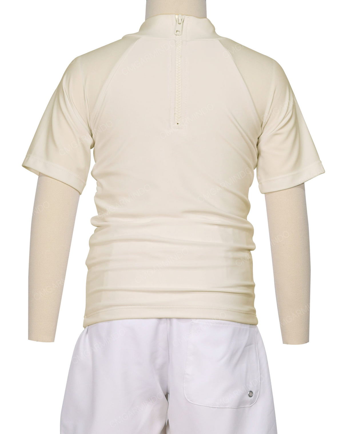 Short Sleeve Zip Back Raglan Rashie