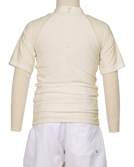 Short Sleeve Zip Back Raglan Rashie