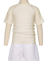 Short Sleeve Zip Back Raglan Rashie