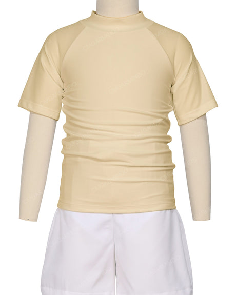 Short Sleeve Zip Back Raglan Rashie