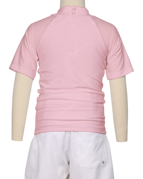 Short Sleeve Zip Back Raglan Rashie