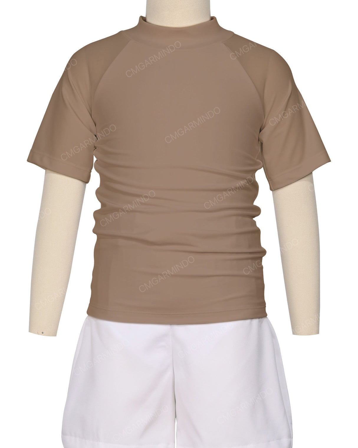Short Sleeve Zip Back Raglan Rashie