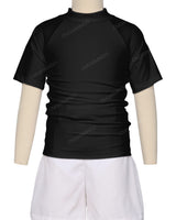 Short Sleeve Zip Back Raglan Rashie