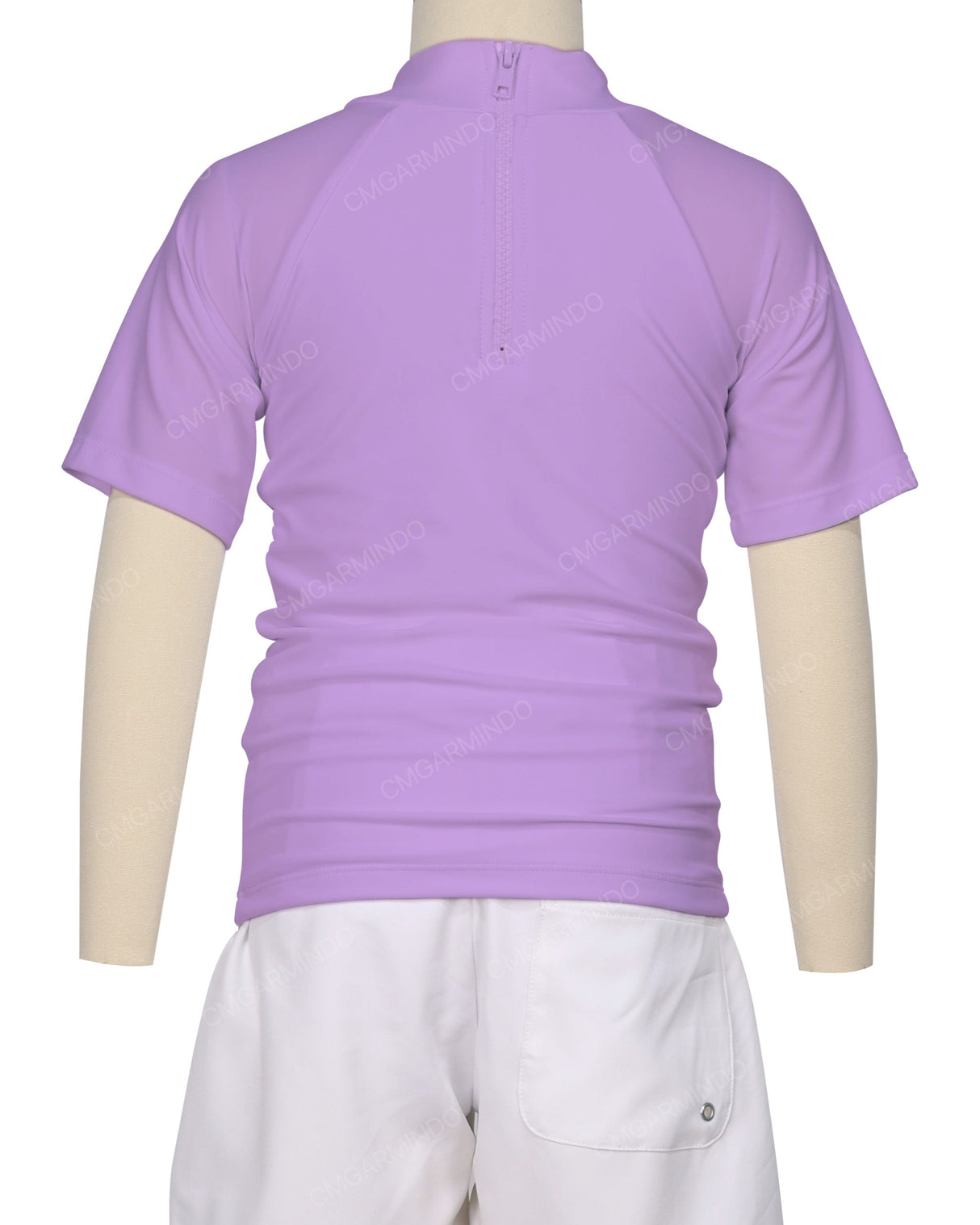 Short Sleeve Zip Back Raglan Rashie