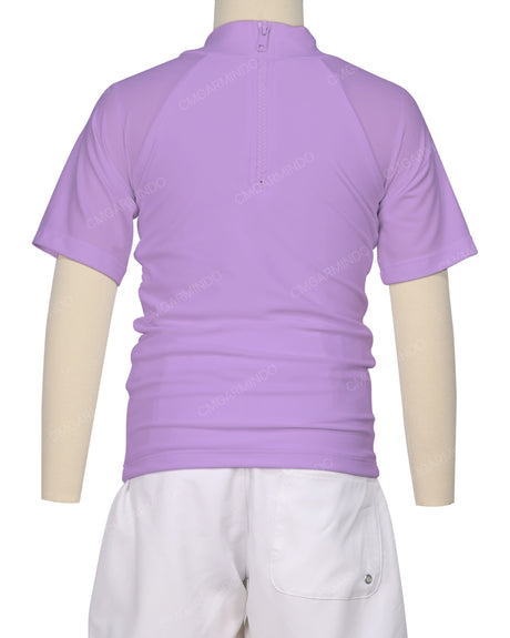 Short Sleeve Zip Back Raglan Rashie