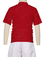 Short Sleeve Zip Back Raglan Rashie