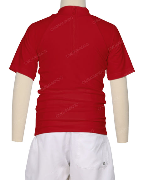 Short Sleeve Zip Back Raglan Rashie
