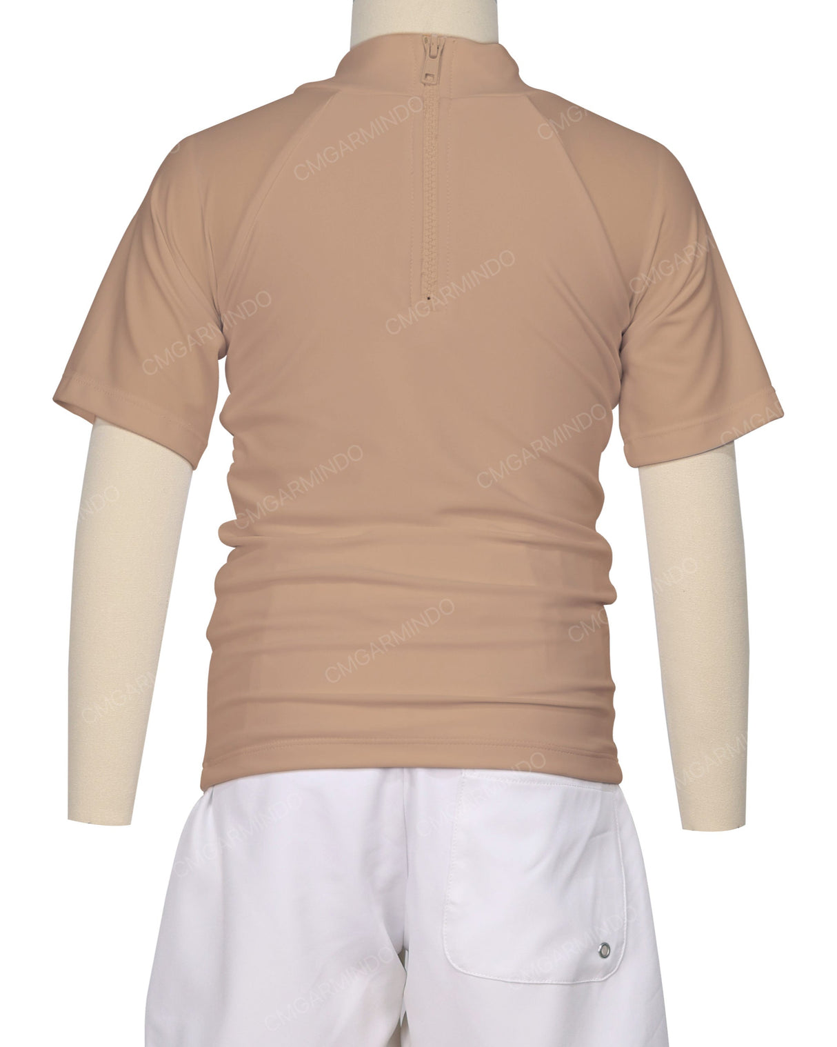 Short Sleeve Zip Back Raglan Rashie