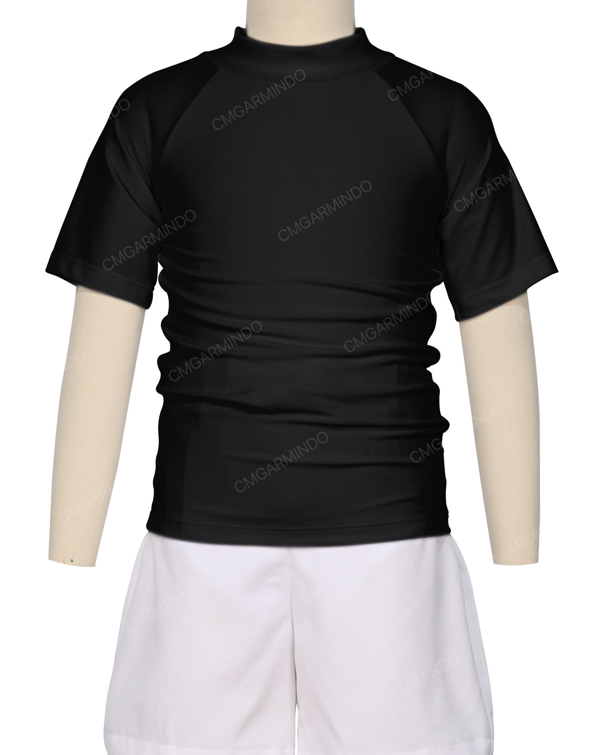 Short Sleeve Zip Back Raglan Rashie