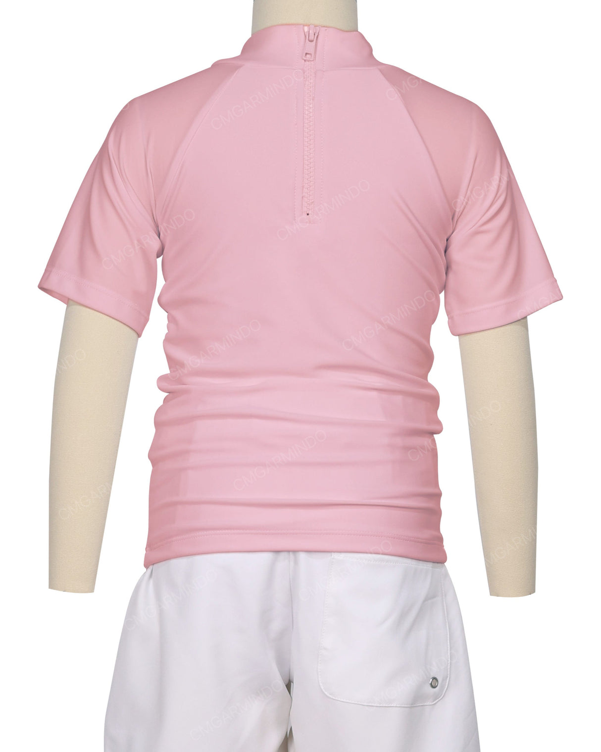 Short Sleeve Zip Back Raglan Rashie