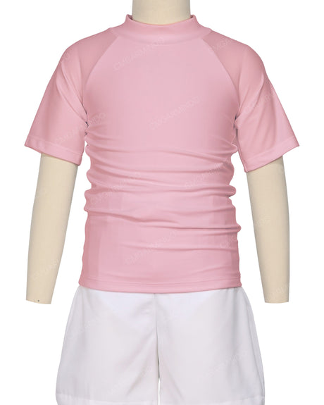 Short Sleeve Zip Back Raglan Rashie