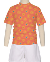 Short Sleeve Zip Back Raglan Rashie