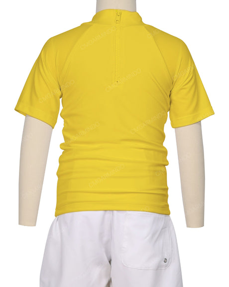 Short Sleeve Zip Back Raglan Rashie