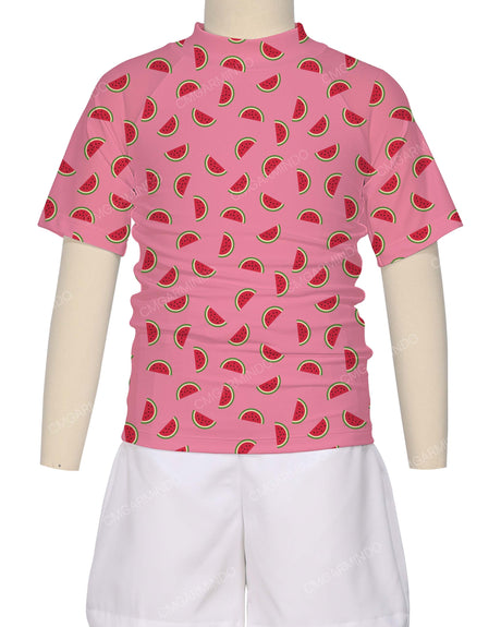 Short Sleeve Zip Back Raglan Rashie