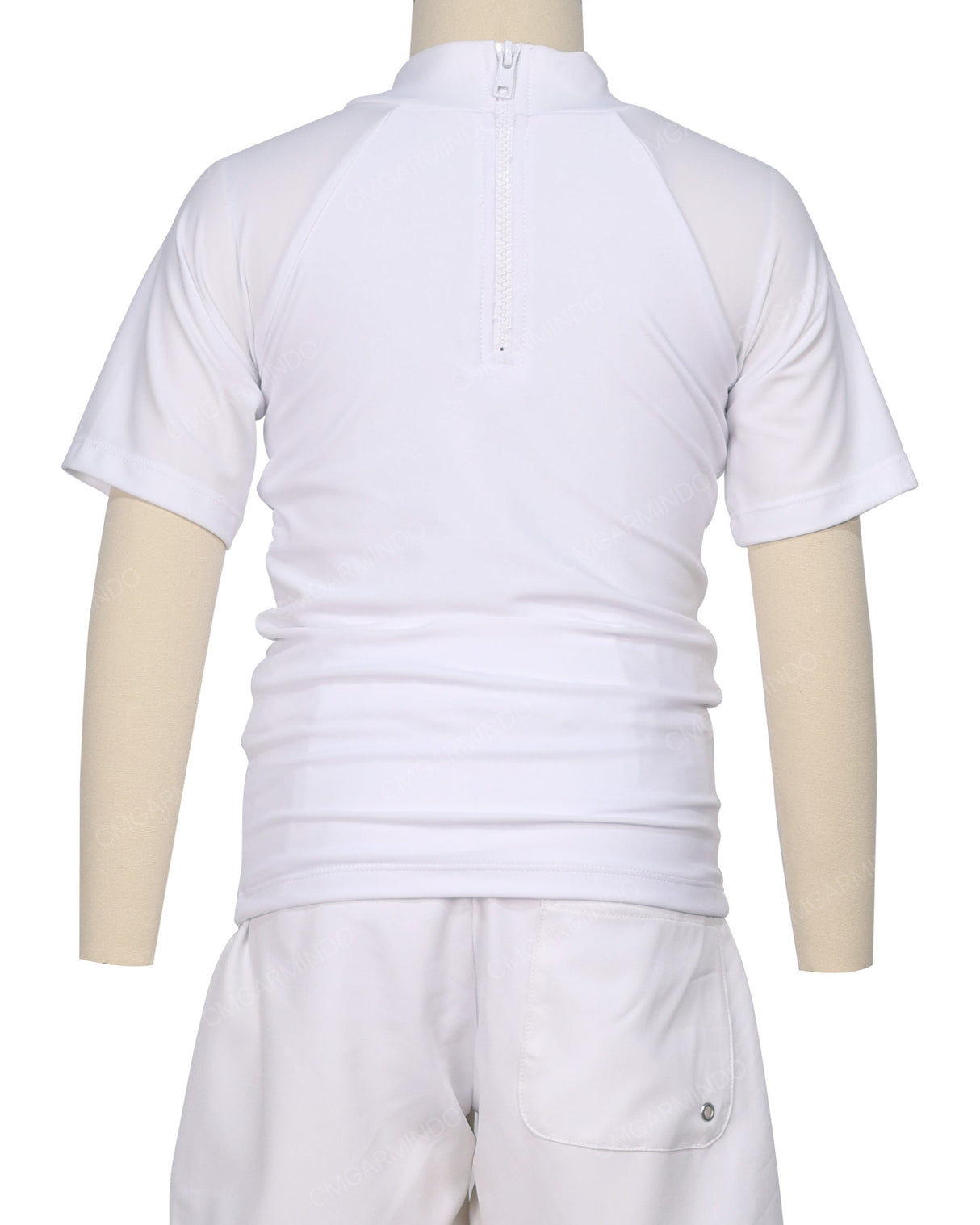 Short Sleeve Zip Back Raglan Rashie