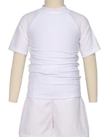 Short Sleeve Zip Back Raglan Rashie