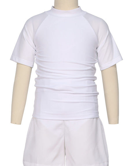 Short Sleeve Zip Back Raglan Rashie