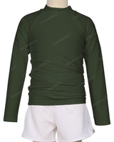 Long Sleeve Zip Back Raglan Rashie