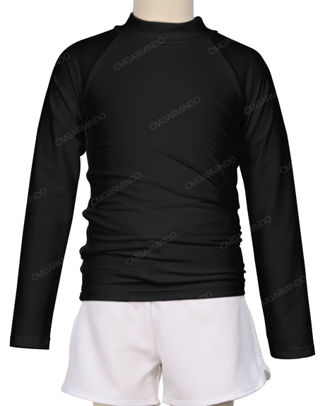 Long Sleeve Zip Back Raglan Rashie