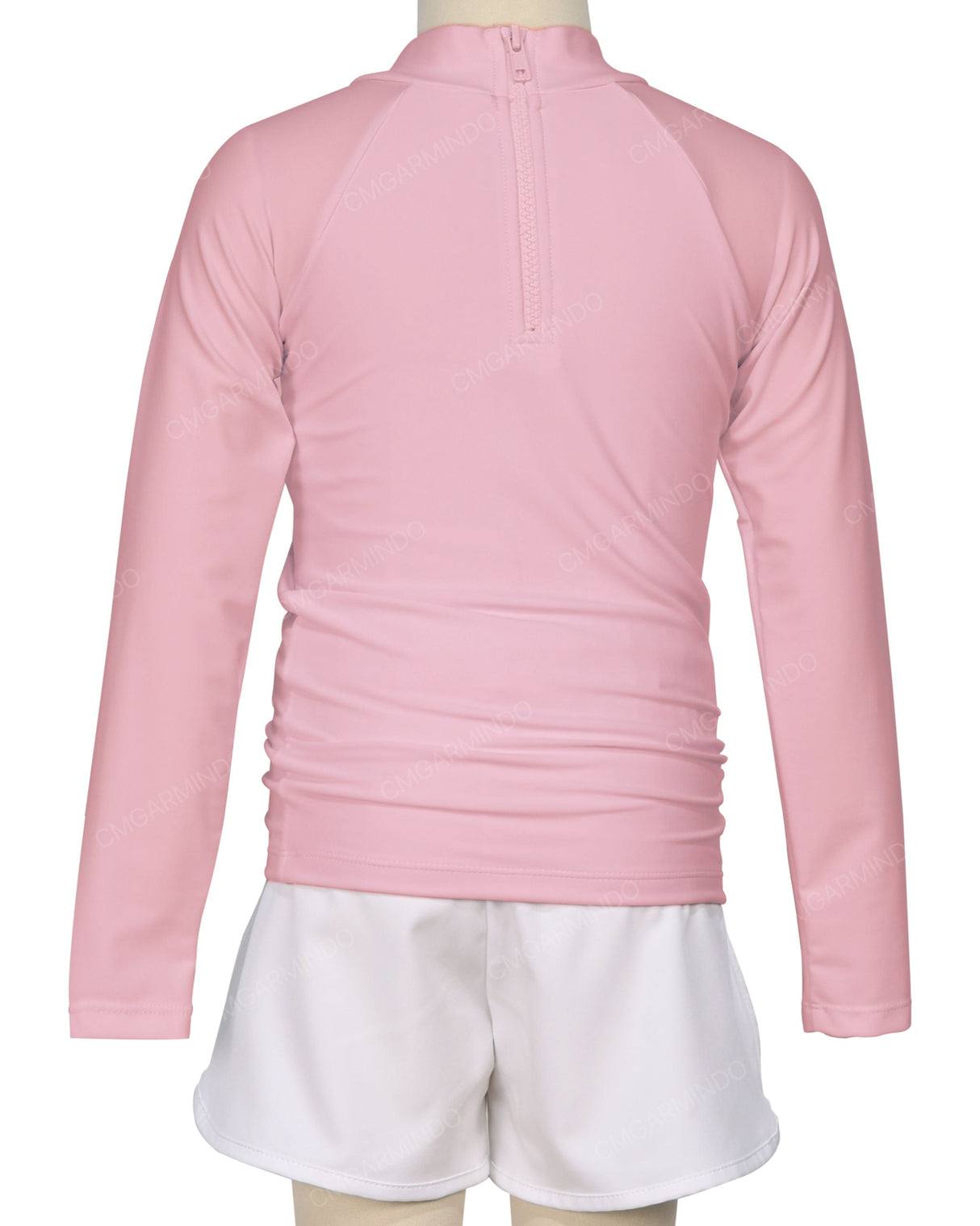Long Sleeve Zip Back Raglan Rashie