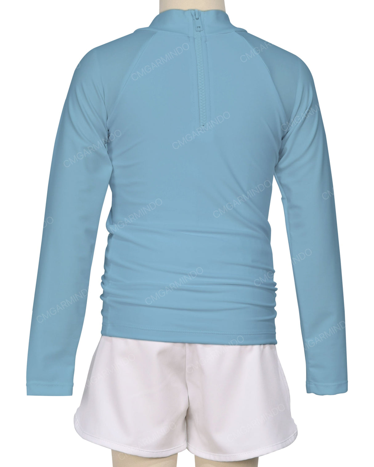 Long Sleeve Zip Back Raglan Rashie