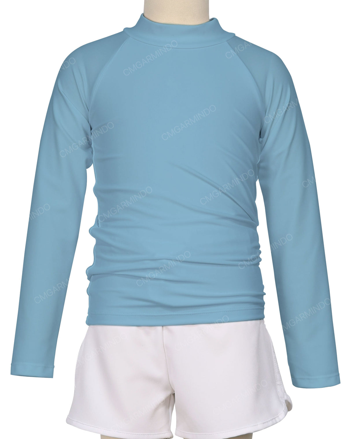 Long Sleeve Zip Back Raglan Rashie