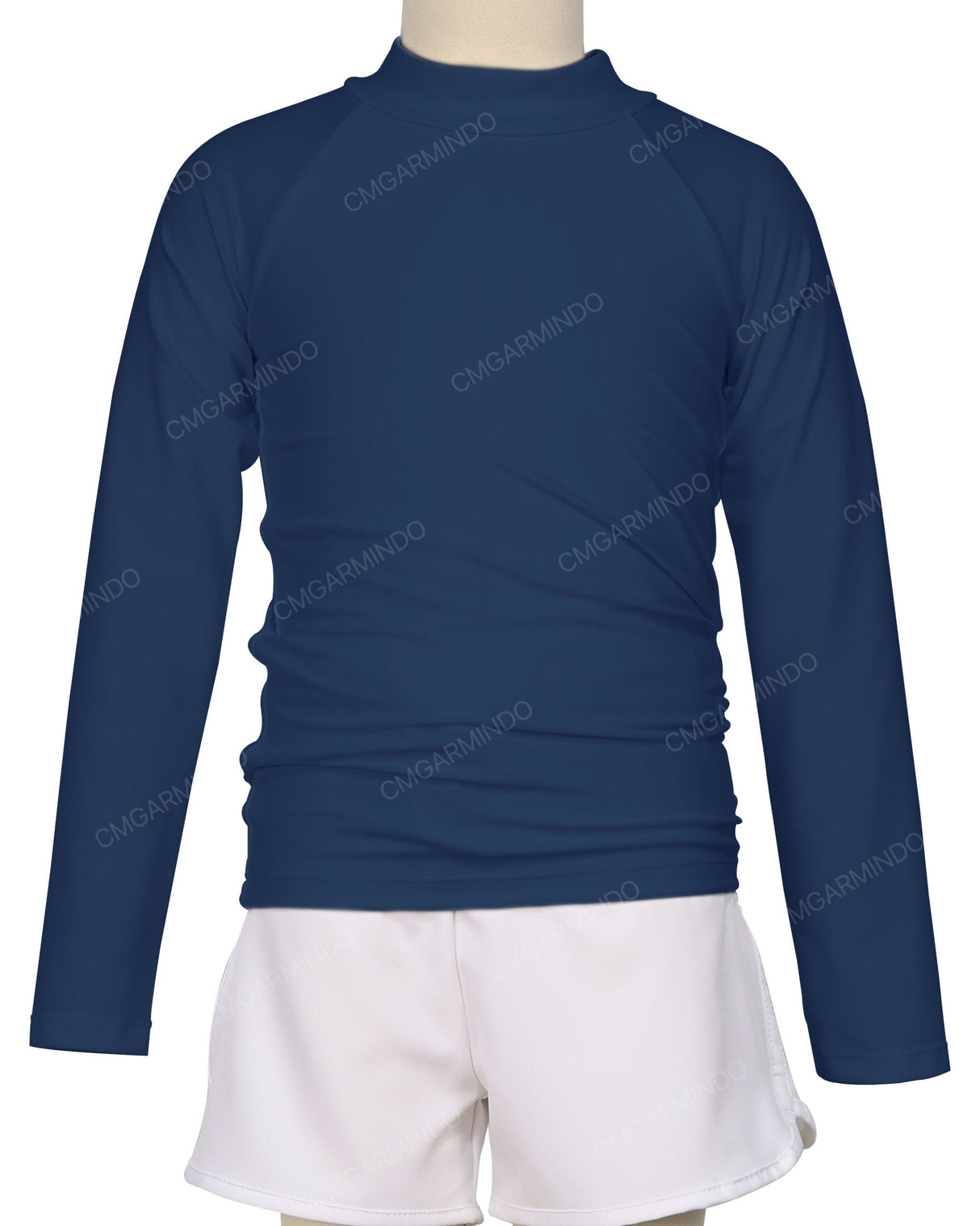 Long Sleeve Zip Back Raglan Rashie