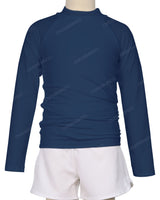 Long Sleeve Zip Back Raglan Rashie