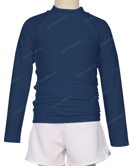 Long Sleeve Zip Back Raglan Rashie