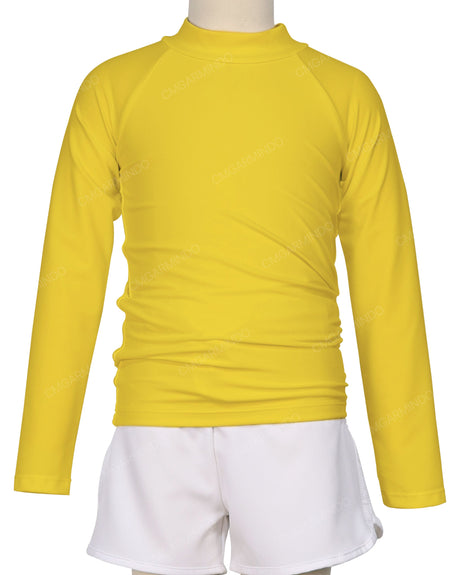 Long Sleeve Zip Back Raglan Rashie
