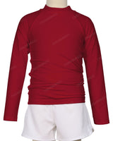 Long Sleeve Zip Back Raglan Rashie