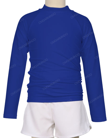 Long Sleeve Zip Back Raglan Rashie