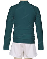 Long Sleeve Zip Back Raglan Rashie