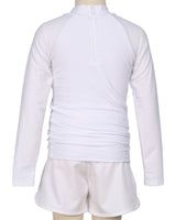 Long Sleeve Zip Back Raglan Rashie