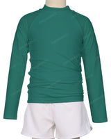Long Sleeve Zip Back Raglan Rashie