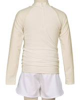 Long Sleeve Zip Back Raglan Rashie