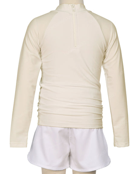 Long Sleeve Zip Back Raglan Rashie