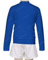 Long Sleeve Zip Back Raglan Rashie