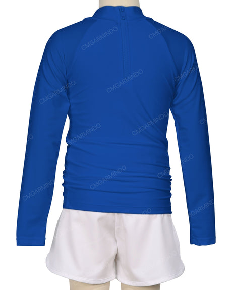 Long Sleeve Zip Back Raglan Rashie