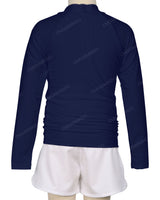 Long Sleeve Zip Back Raglan Rashie