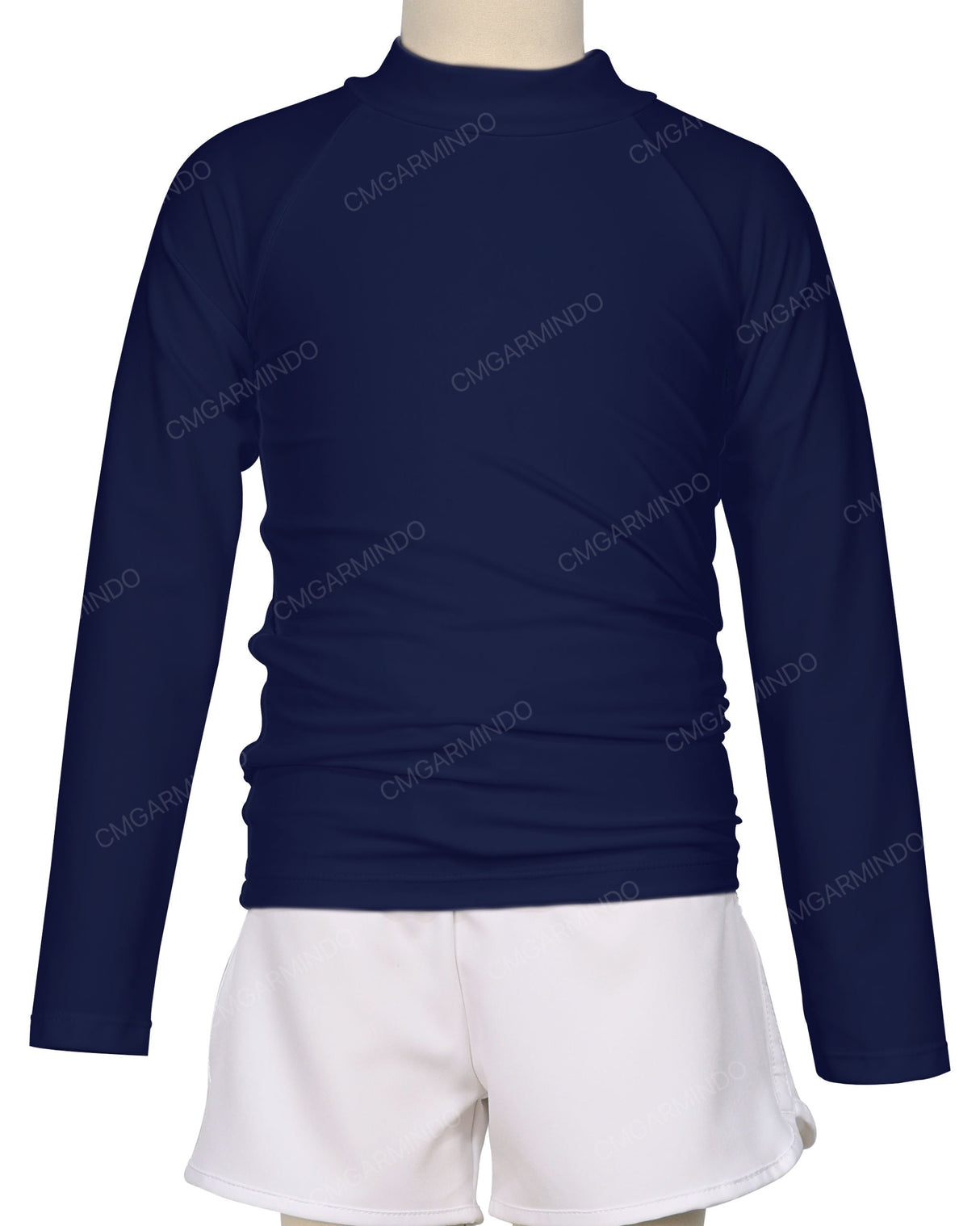Long Sleeve Zip Back Raglan Rashie