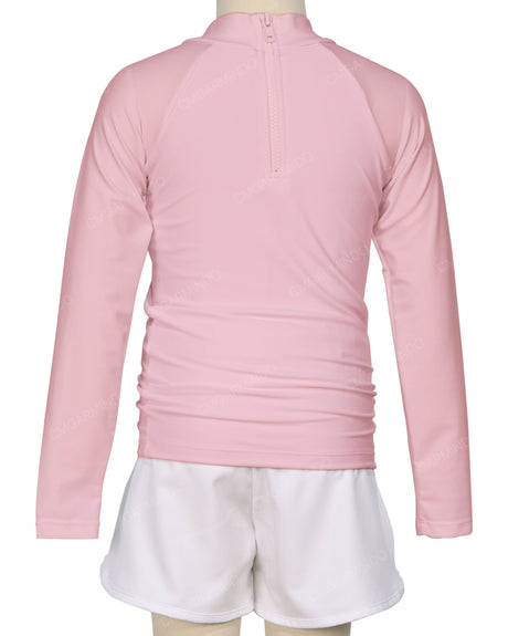 Long Sleeve Zip Back Raglan Rashie