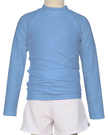 Long Sleeve Zip Back Raglan Rashie