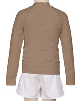 Long Sleeve Zip Back Raglan Rashie