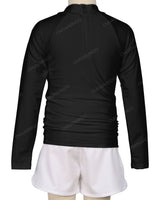 Long Sleeve Zip Back Raglan Rashie