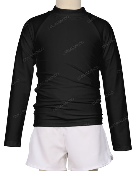 Long Sleeve Zip Back Raglan Rashie