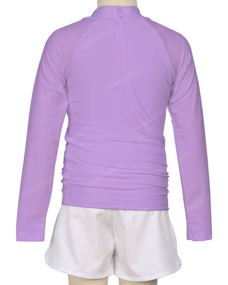 Long Sleeve Zip Back Raglan Rashie