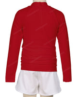 Long Sleeve Zip Back Raglan Rashie